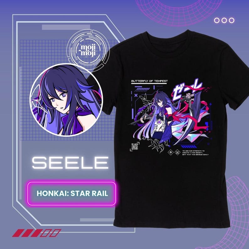 Esports Gaming Shirts - Seele Honkai Star Rail Shirt Honkai: