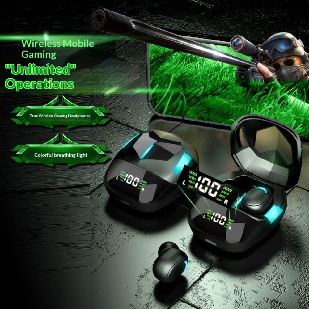Esports Gaming Mobile - Bluetooth-headset Batterijniveau-weergave Ruisonderdrukking Ultralange batterijduur TWS