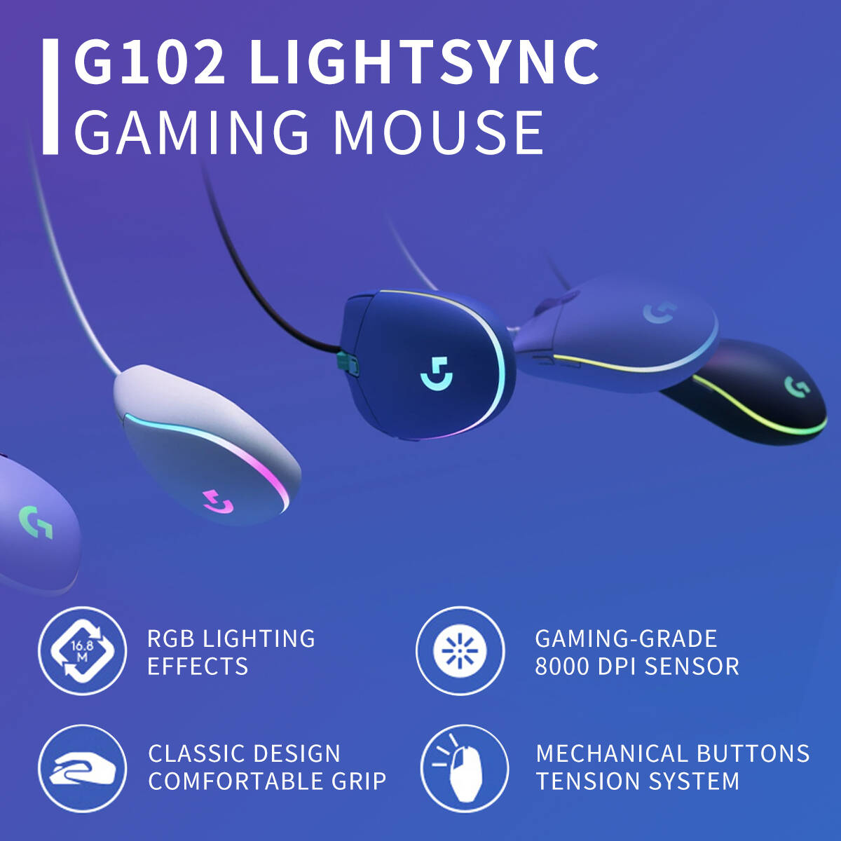 Logitech G102 Prodigy Gaming M - Esports Online Gaming recensie en prijs