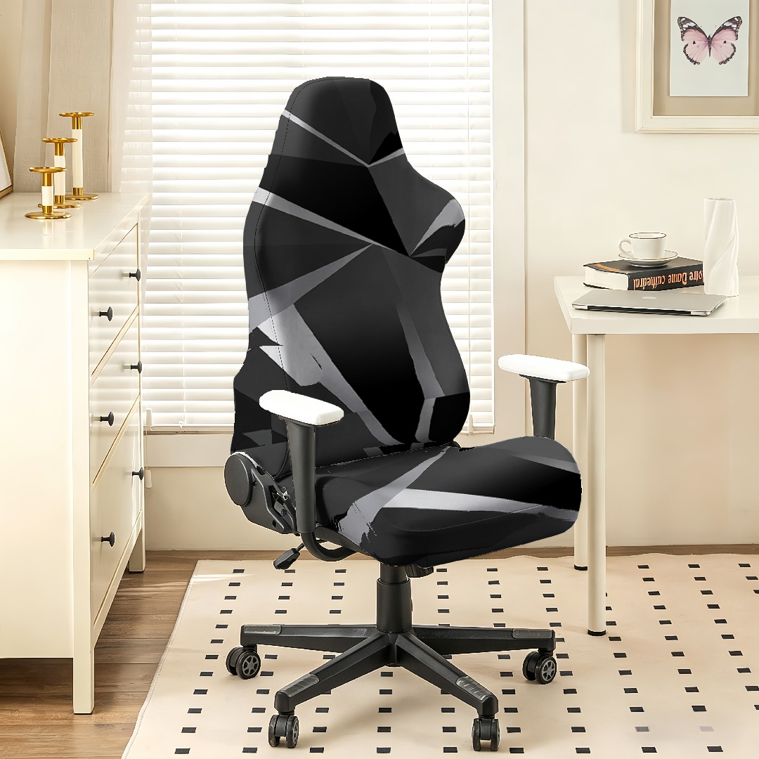 Zwarte grijze geometrische gam - Esports Gaming Chair recensie en prijs