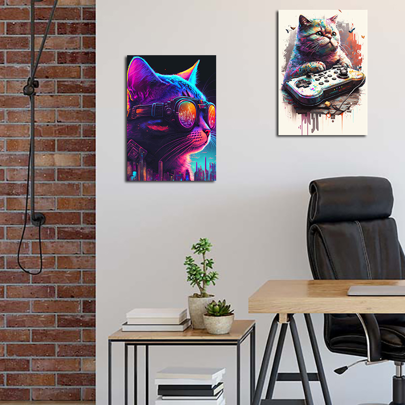 80S Kleurrijke Punk Neon Gamer - Esports Gaming Wallpaper recensie en prijs