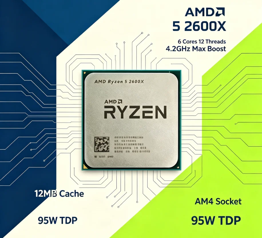 AMD R5 2600X 12nm AM4 Desktop  - Esports Gaming recensie en prijs