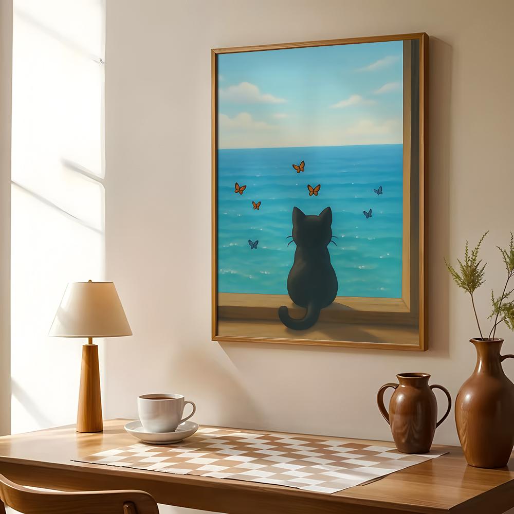 Kat op het strand poster wandd - Esports And Gaming Lounge recensie en prijs