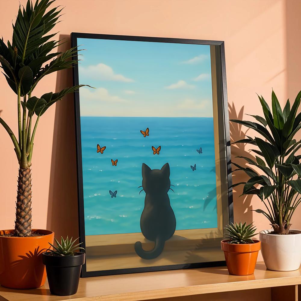 Kat op het strand poster wandd - Esports And Gaming Lounge recensie en prijs