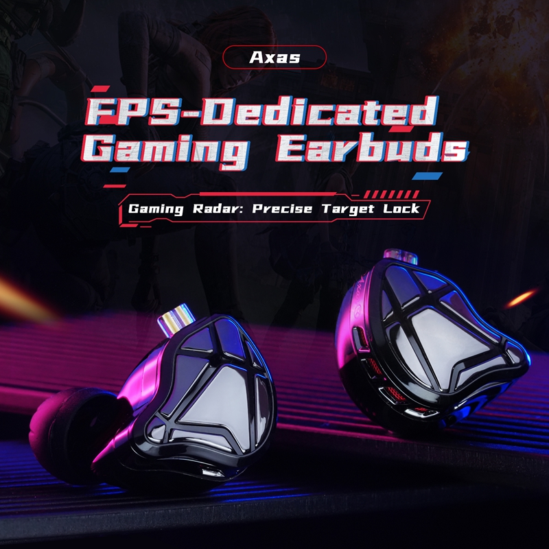    KZ Axas FPS Gaming IEM Oor - Esports Gaming Mobile recensie en prijs